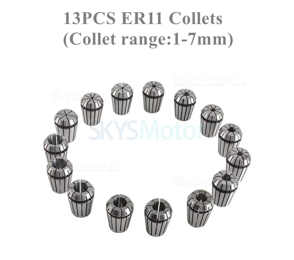 1,5kW 110V/220V Wassergek&uuml;hlter Spindelmotor Bausatz huajiang1.5 + H100-1.5C2/S2 mit Frequenzumrichter + Wasserpumpe + 13 ER20-Spannzangen + Halterung